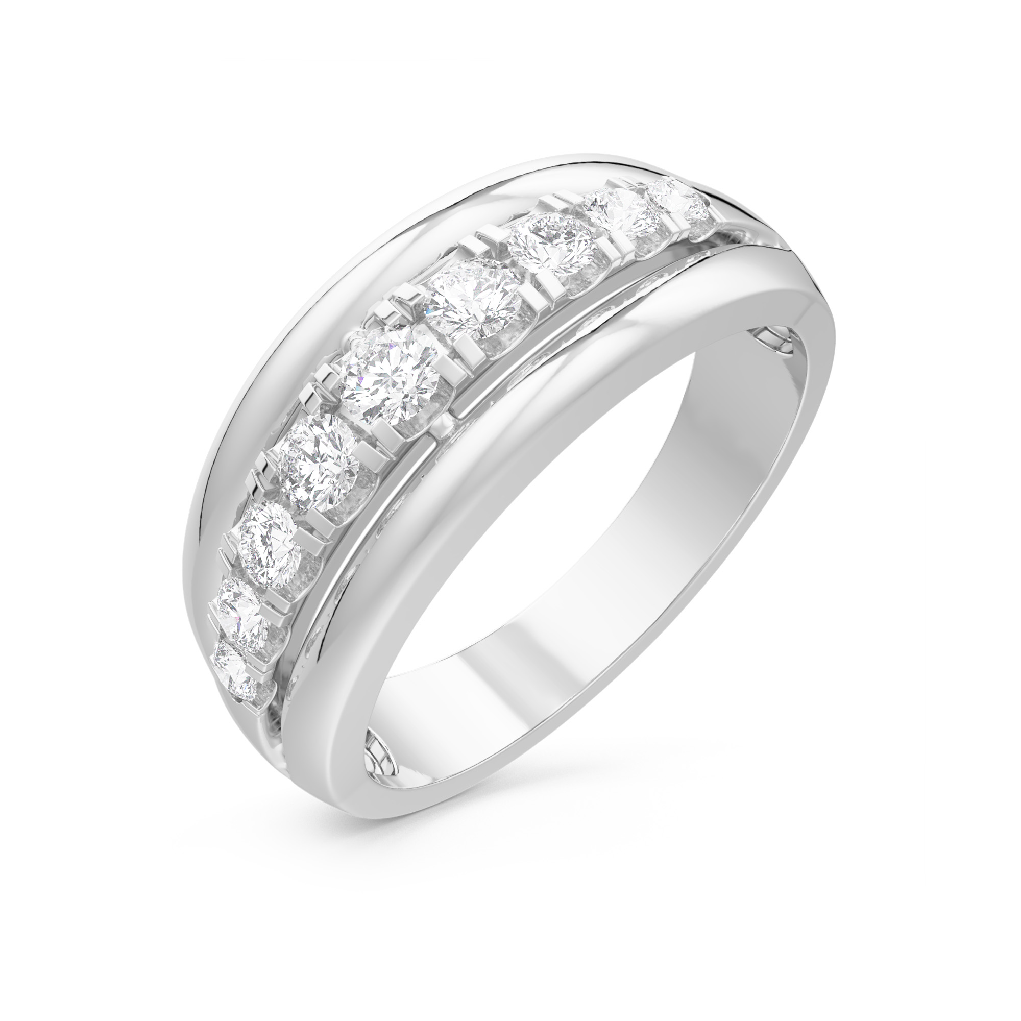 Single Row Diamonds Ring